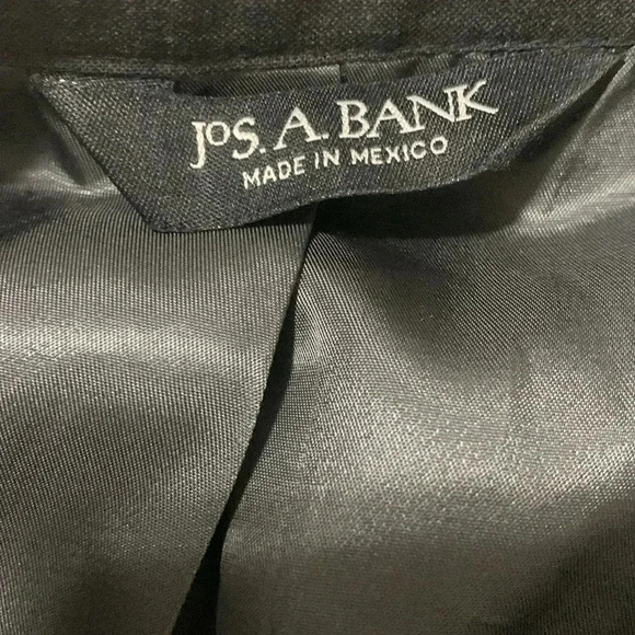 Men’s Jos. A. Bank Sports Coat Size 46L Black EUC - Picture 9 of 10
